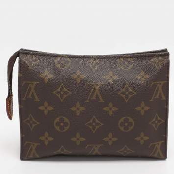 Pre Owned Louis Vuitton Monogram Canvas Toiletry 19 Pouch