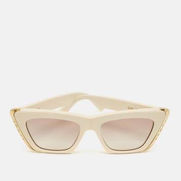 مملوكة مسبقًا نظارة شمسية لويس فيتون موون كات آي كريم/بني متدرج