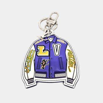 Pre Owned Louis Vuitton LV Varsity Jacket Illustration Baek Cham-gyeom Keychain