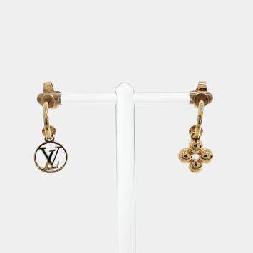 Pre Owned Louis Vuitton Metal Blooming Earrings