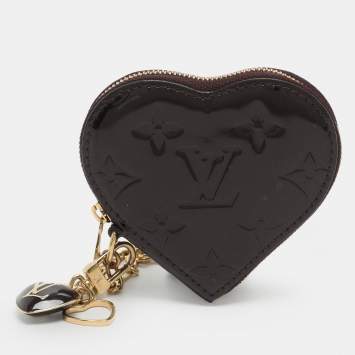 مملوكة مسبقًا Louis Vuitton Heart Amarante Monogram Vernis Coin Purse