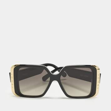 مملوكة مسبقًا Louis Vuitton Black/Gold Gradient Z1664W LV Moon Square Sunglasses