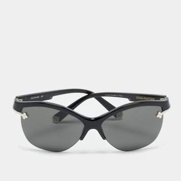 Pre Owned Louis Vuitton Black Z0294W Violette Half Rim Cat Eye Sunglasses
