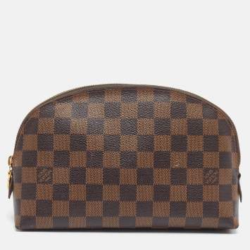Pre Owned  Louis Vuitton Cosmetic GM Damier Ebene Canvas Pouch 