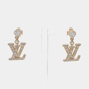 Pre Owned Louis Vuitton Lady LV Earrings