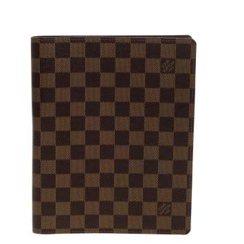 Pre Owned Louis Vuitton Damier Ebene Canvas Agenda Cover