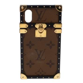 Pre Owned Louis Vuitton Reverse Monogram Eye-Trunk iPhone X Case 