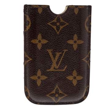 Pre Owned Louis Vuitton Brown Monogram Coated Canvas iPhone Case