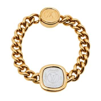 Pre Owned Louis Vuitton Maison Fondée en 1854 Curb Chain Bracelet
