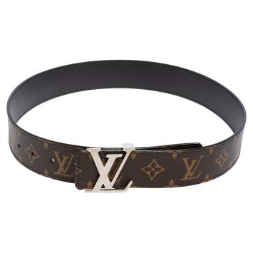 Pre Owned Louis Vuitton Monogram Canvas LV Initiales Belt 80 CM