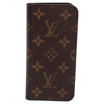 Pre Owned Louis Vuitton Monogram Canvas iPhone X Folio Case