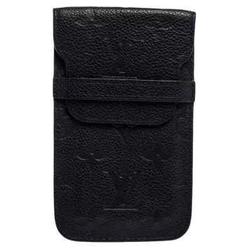 Pre Owned Louis Vuitton Bleu Infini Monogram Empreinte Leather Phone Case 