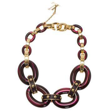 Pre Owned Louis Vuitton Gimme a Clue Resin Necklace