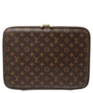 Pre Owned Louis Vuitton Monogram Canvas Laptop Case 