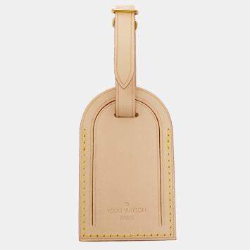 Pre Owned Louis Vuitton Vachetta Leather Luggage Name Tag