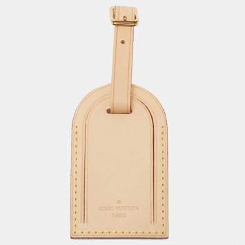 Pre Owned Louis Vuitton Vachetta Leather Luggage Name Tag
