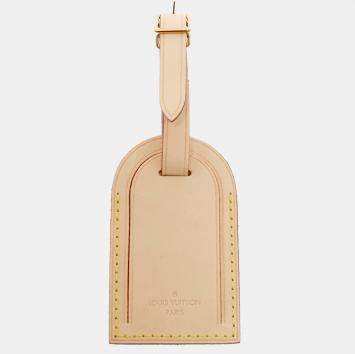 Pre Owned Louis Vuitton Vachetta Leather Luggage Name Tag