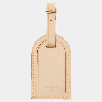 Pre Owned Louis Vuitton Vachetta Leather Luggage Name Tag
