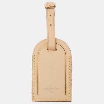 Pre Owned Louis Vuitton Vachetta Leather Luggage Name Tag