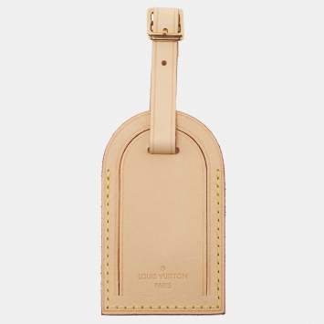 Pre Owned Louis Vuitton Vachetta Leather Luggage Name Tag