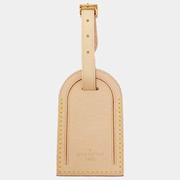 Pre Owned Louis Vuitton Vachetta Leather Luggage Name Tag