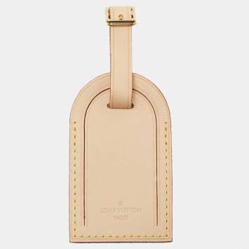 Pre Owned Louis Vuitton Vachetta Leather Luggage Name Tag