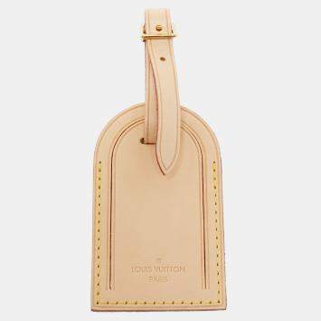 Pre Owned Louis Vuitton Vachetta Leather Luggage Name Tag