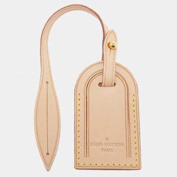 Pre Owned Louis Vuitton Vachetta Leather Luggage Name Tag