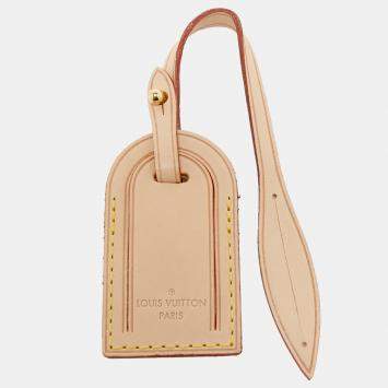 Pre Owned Louis Vuitton Vachetta Leather Luggage Name Tag