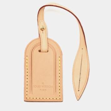 Pre Owned Louis Vuitton Vachetta Leather Luggage Name Tag