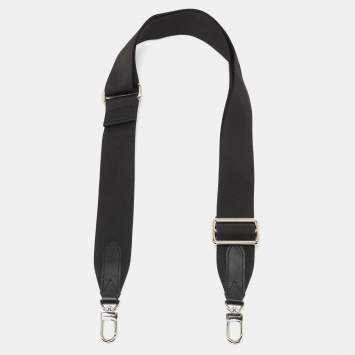 Pre Owned   Louis Vuitton Black Canvas Adjustable Bag Shoulder Strap