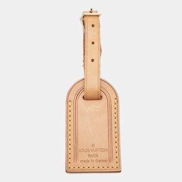 Pre Owned Louis Vuitton Vachetta Leather Luggage Name Tag