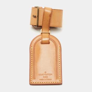 Pre Owned Louis Vuitton Vachetta Leather Luggage Name Tag