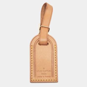 Pre Owned Louis Vuitton Vachetta Leather Luggage Name Tag
