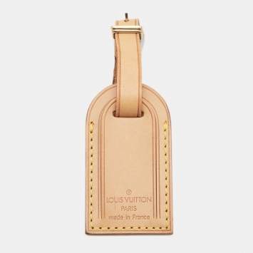 Pre Owned Louis Vuitton Vachetta Leather Luggage Name Tag