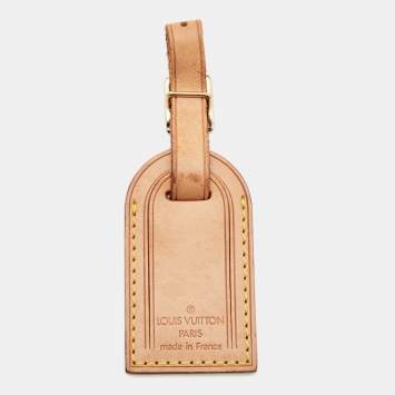 Pre Owned Louis Vuitton Vachetta Leather Luggage Name Tag