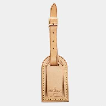 Pre Owned Louis Vuitton Vachetta Leather Luggage Name Tag