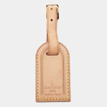 Pre Owned Louis Vuitton Vachetta Leather Luggage Name Tag
