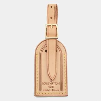 Pre Owned Louis Vuitton Vachetta Leather Luggage Name Tag