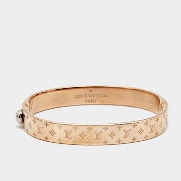 Pre Owned Louis Vuitton Nanogram Two Tone Bracelet M