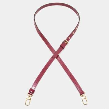 Pre Owned Louis Vuitton Purple Patent Leather Adjustable Shoulder Bag Strap