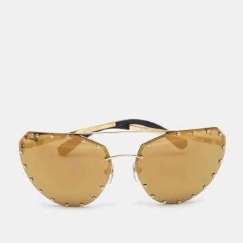 Pre Owned Louis Vuitton Gold Z0983W The Party Sunglasses