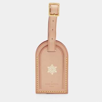 Pre Owned Louis Vuitton Vachetta Leather Luggage Name Tag