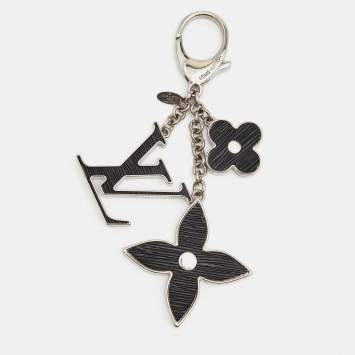 Pre Owned Louis Vuitton Fleur Resin SIlver Tone  Bag Charm