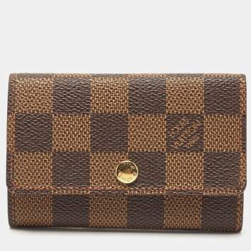 Pre Owned Louis Vuitton Damier Ebene Canvas 4 Key Holder