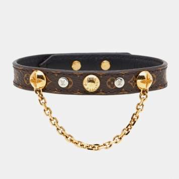 Pre Owned Louis Vuitton Brown Monogram Canvas Harajuku Bracelet