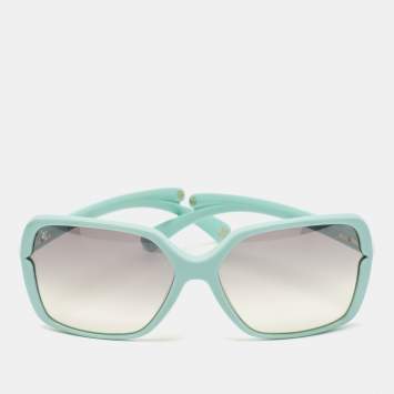 Pre Owned Louis Vuitton Blue  Acetate Z0363w Gradient Oversized Sunglasses 