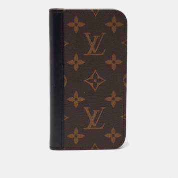 Pre Owned Louis Vuitton Monogram Canvas iPhone 14 Pro Folio Case