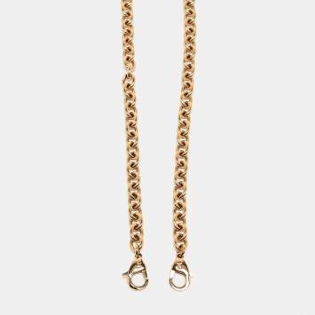 Pre Owned Louis Vuitton Gold Tone Chain Link Shoulder Bag Strap