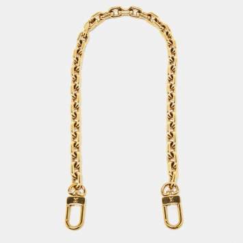 Pre Owned Louis Vuitton Gold Tone Chain Link Handle Bag Strap